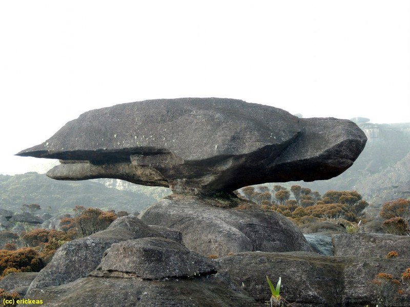 Atrações no Monte Roraima: pedras antropomórficas