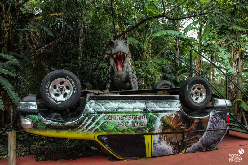 Como funciona a visita ao Vale dos Dinossauros e Maravilhas do Mundo