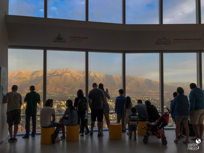 3 mirantes para ver a Cordilheira dos Andes em Santiago: Sky Costanera