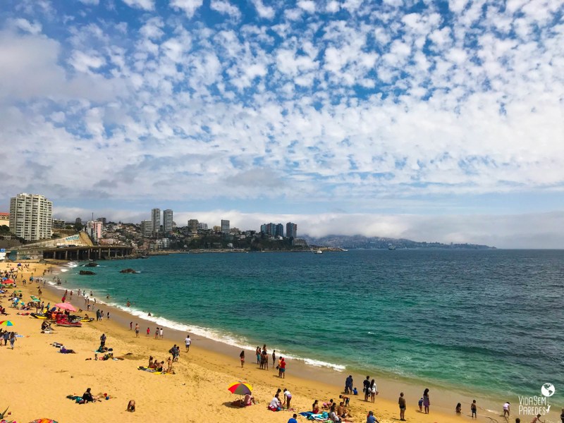 Melhores pontos turísticos em Viña del Mar, Chile: Playa Caleta Abarca