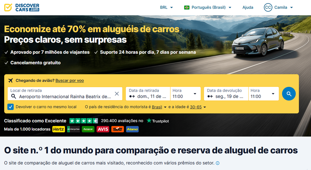 aluguel de carro em aruba